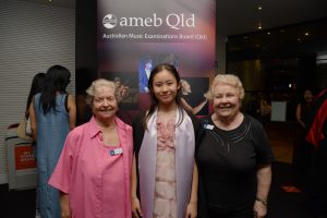 President Shirley Leuthner and Margaret Vallance met with Rio Sato who won the 2024 Quota Joyce Phillips Award.